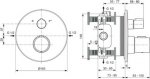 Ideal Standard Ceratherm T100 bateria prysznicowa złoto matowe  A5814A2