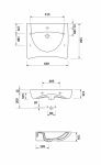 Umywalka ETIUDA 65 Etiuda Cersanit (K11-0041)