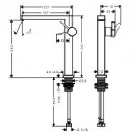 Hansgrohe Tecturis E Jednouchwytowa bateria umywalkowa 240 Fine CoolStart EcoSmart+ bez kompletu odpływowego Chrom 73070000