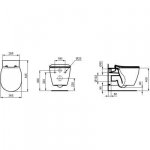 Ideal Standard Connect miska WC wisząca biała E047901