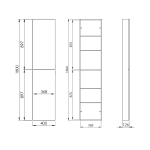 Elita SŁUPEK FOR ALL 40 2D (12,6) ANTHRACITE MATT PDW  168330/A857911531