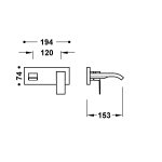 Tres CUADRO ELEMENT NAŚCIENNY DO PODTYNKOWEGO KORPUSU BATERII UMYWALKOWEJ-00630033