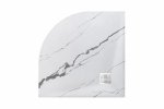 Besco Vexo Marble brodzik półokrągły 90 VM9090P