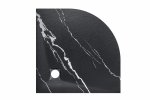 Besco Vexo Marble Black brodzik półokrągły 90 VMB9090P