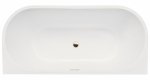 Besco Vica Slim+ wanna symetryczna 150 + syfon z przelewem chrom WAVS150S+