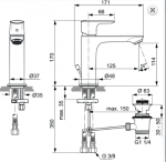 Ideal Standard Connect Air Bateria umywalkowa z korkiem złoto szczotkowane połysk A7012A2