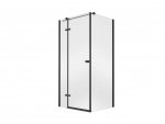 Besco Pixa Black New kabina kwadratowa 90x90 profil czarny mat prawa PKP90195B
