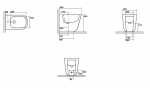 KERASAN TRIBECA BIDET STOJĄCY FERRO MATT 512089