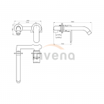 Invena Siros bateria umywalkowa podtynkowa chrom BP-90-U01  MAGAZYN /24H