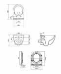 Miska WC zawieszana z deską ZEN Cersanit (S701-428)