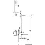 Tres THERM-BOX Zestaw baterii termostatycznej podtynkowej 2-drożnej Therm-box prysznicowej-20225055OR