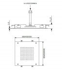 Trend Armatura Deszczownica sufitowa kwadratowa 30 cm V11Q/30
