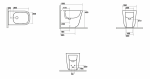 KERASAN TRIBECA BIDET STOJĄCY VERDE MATT 512011