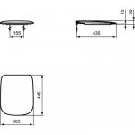 Ideal Standard Esdera deska sedesowa wolnoopadająca biała T318101