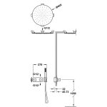 Tres B-SYSTEM Zestaw baterii termostatycznej podtynkowej 2-drożnej B-system prysznicowej-30735206AC