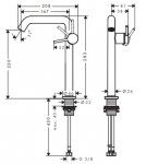 Hansgrohe Tecturis S Jednouchwytowe baterie umywalkowe Fine z CoolStart Brąz Szczotkowany 73370140