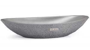  S.V.I.S. Design UMYWALKA 60 CM DIAMOND SANDBLASTED - ŚREDNIOSZARY, BEZ DEKORU, LAKIER MATOWY