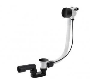 Vedo Minimalista II Przelew wannowy z korkiem automatycznym i funkcją napełniania wanny 70cm 346M/70/CZ 