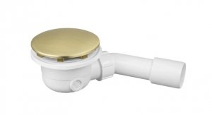Vicario syfon brodzikowy 90 mm złoto szczotkowane 921A/SZ