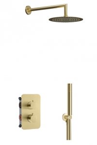 AQG Urban Flow ER246 zestaw prysznicowy termostat  złoto szczotkowane 19AQTER24609 24H