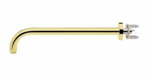 VEDO ROUND ARMSTRONG Ramię do deszczownicy 400mm z dyskiem stabilizującym VSN0204AS/ZL złoty błyszczący