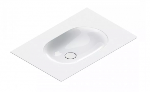 Catalano SFERA umywalka ścienna 75x50cm z kompletem mocowań biały połysk 175HZ00/0520760001