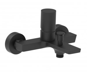 AQG Bateria wannowa Tube Czarny z zestawem natryskowym SET O 01TUB417NG