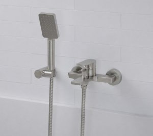 AQG Bateria wannowa Alpha Satynowy nikiel z zestawem punktowym 01ALP428NI