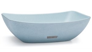 S.V.I.S. Design UMYWALKA 50 CM VIRGO BRUSHED - BARDZO JASNY KOBALTOWY, BEZ DEKORU, LAKIER MATOWY