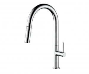 AQG Bateria kuchenna z wyciąganą wylewką One Chrom 05ONE510CR