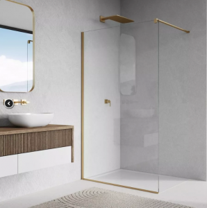 Ronal Sanswiss Easy ścianka wolnostojąca Walk-in 120 cm złoto szczotkowane STR4P1201307