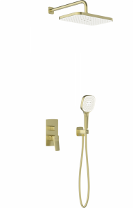 KFA MALAGA BRUSHED GOLD zestaw podtynkowy z baterią natryskową złoto szczotkowane 452950131