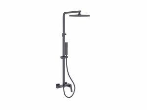 Besco Aspira zestaw prysznicowy natynkowy gun metal BP-AN-GR