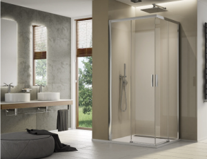 Ronal Kabina prysznicowa część 1/2 SANSWISS TOP-LINE S 80cm, drzwi rozsuwane, lewe, srebrny połysk TLSG0805007