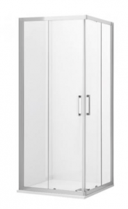 Kerasan NoLita Drzwi prysznicowe przesuwne narożne 120x200 cm z powłoką EasyClean, profile chrom szkło przejrzyste 745708