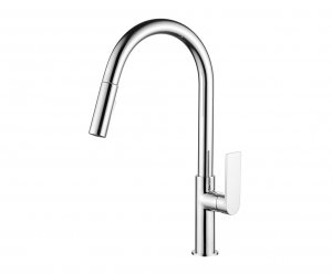 AQG Bateria kuchenna z wyciąganą wylewką Sort uchwyt Alpha Chrom 05SOA510CR