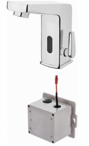 DEANTE SENSOR Bateria umywalkowa bezdotykowa z regulacją temperatury - 4xAA BCH029R