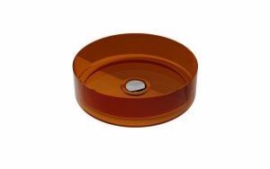 Besco Enya Earth Rust umywalka nablatowa+ maskownica czarny matt UME36ERB