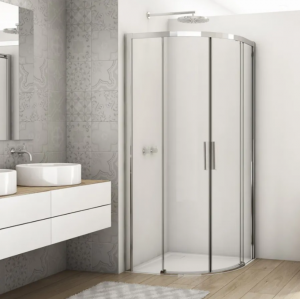 Ronal Sanswiss Divera kabina prysznicowa półokrągła 90 cm srebrny połysk D22SRB550905007