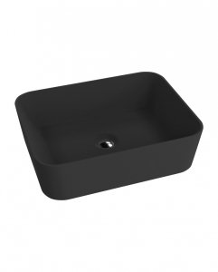 Lavita Umywalka nablatowa Alegranza Black 49x38cm 5900378334156