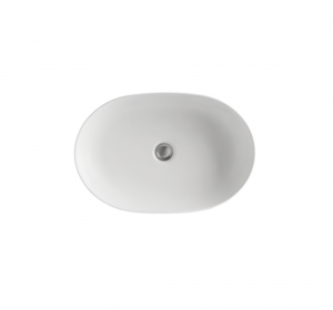 Kerasan 534301TK NOLITA umywalka 60X40 nablatowa owalna bianco TECH