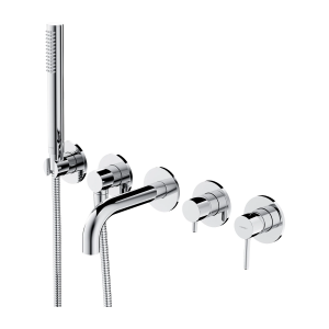 Omnires Y bateria wannowa 5-otworowa chrom krótka wylewka Y1237/1SCR WYSYŁKA 24H