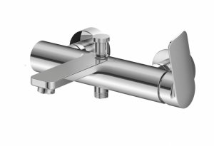 Kohlman TEXEN Natynkowa bateria wannowo-prysznicowa chrom QW110T