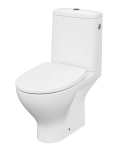 Cersanit Moduo Zestaw Toaleta WC kompaktowa 65,5x35,5x78,5 cm CleanOn ze zbiornikiem 010 z deską sedesową wolnoopadającą Slim Wrap, biały K116-024
