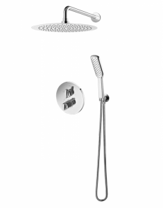 VEDO OTTO CROMO Kompletny system natryskowy podtynkowy III TERMO deszczownica o śr. 300 mm VBO8223/30/CH/TERMO chrom
