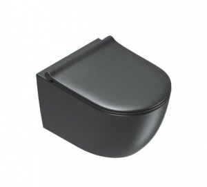 Catalano SFERA 50 cm podwieszany zestaw Nero Satinato Silentech® 0511500022+0551200022+9056060000