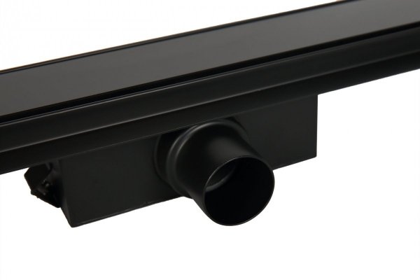 Balneo G-Drain Next GD-DD-70 odpływ liniowy z czarnym panelem ze szkła hartowanego 70cm Double Dark GDDD70