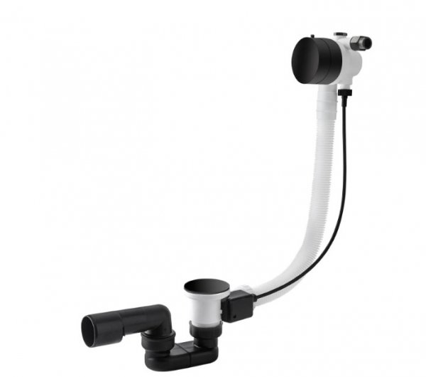 Vedo Minimalista II Przelew wannowy z korkiem automatycznym i funkcją napełniania wanny 70cm 346M/70/CZ 