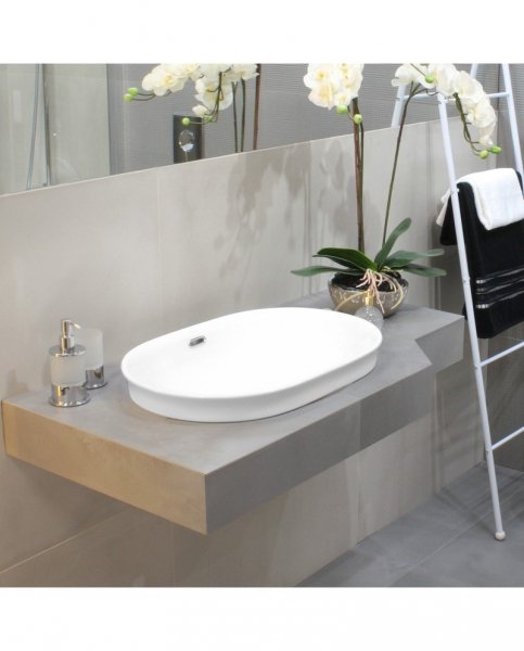 Lavita Umywalka wpuszczana w blat Puebla 60x39cm 5900378301677