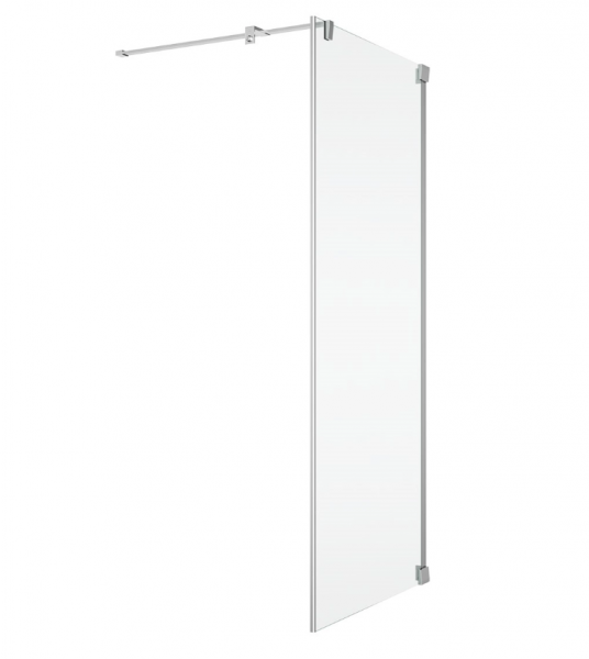 Ronal Sanswiss ścianka boczna 120x200 cm, szkło przezroczyste, profile Srebrny połysk CAT51205007